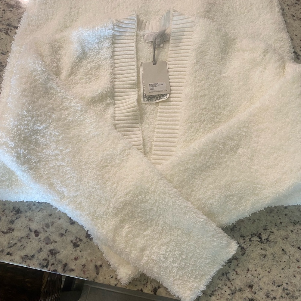 Barefoot Dreams Ivory Knit Sweater